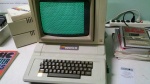 Apple II running a test program.